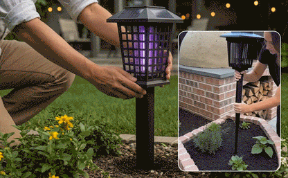 Eco-Friendly - 2-in-1 Solar Powered Mosquito Zapper & Garden Stake Light