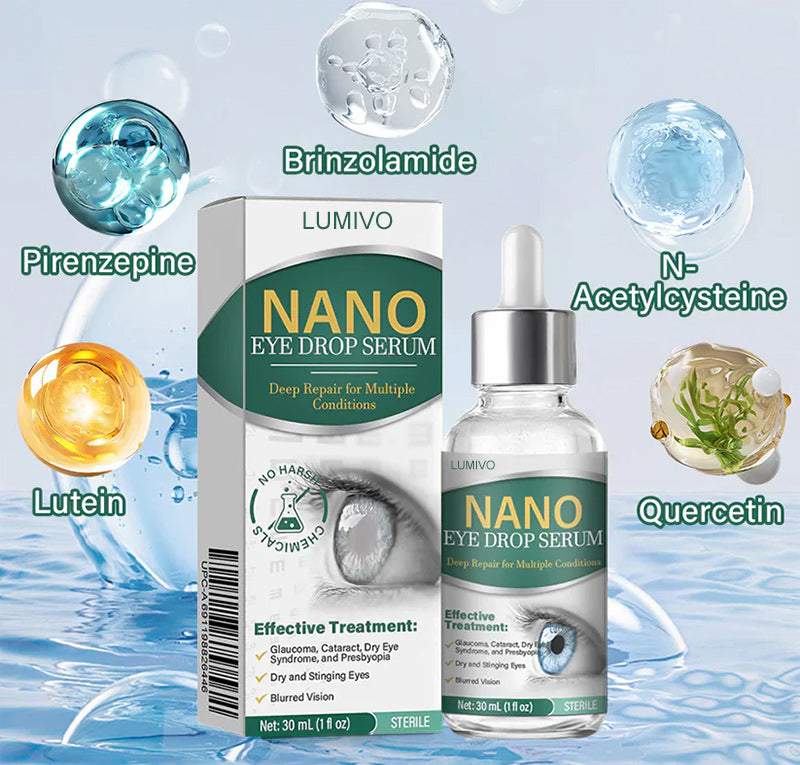 LUMIVO™ Nano Eye Drops Serum ✅FDA Approved(Suitable for presbyopia, dry eye syndrome, glaucoma, and cataracts) ☘️☘️