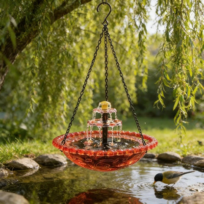 Cascade Hanging Bird Bath Fountain