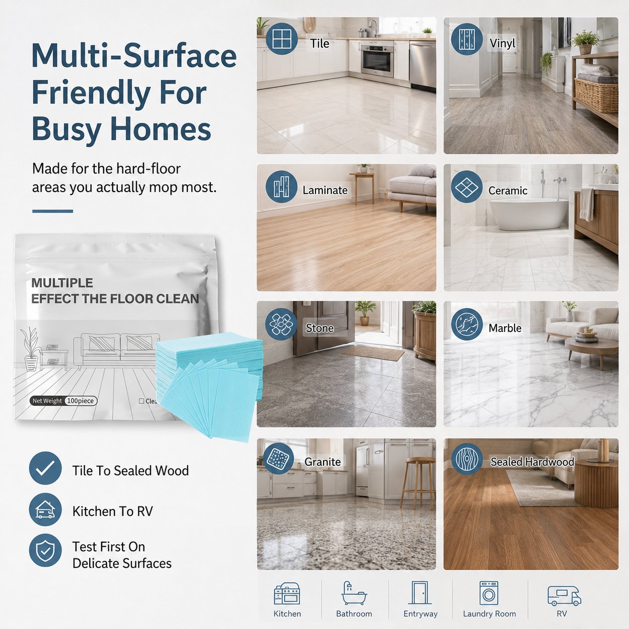🔥LAST DAY 50% OFF -100-Piece Multi-Surface Floor Cleaning Tablets