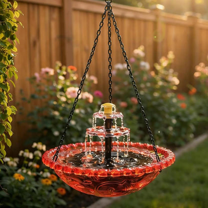Cascade Hanging Bird Bath Fountain
