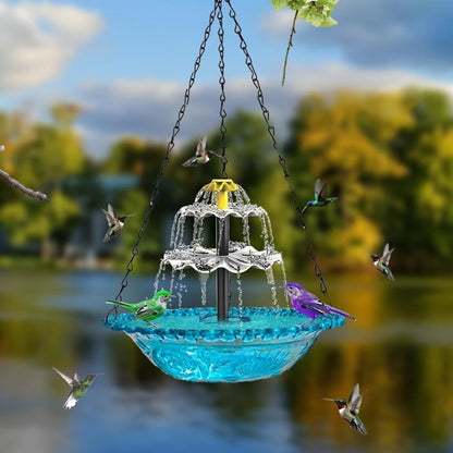 Cascade Hanging Bird Bath Fountain