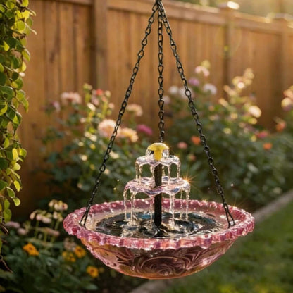 Cascade Hanging Bird Bath Fountain