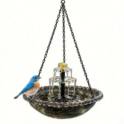 Cascade Hanging Bird Bath Fountain