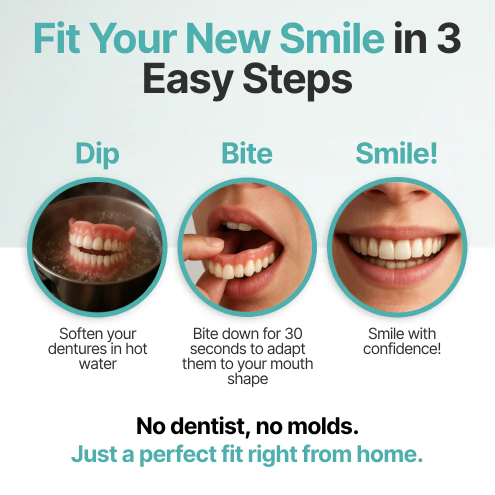 🦷Automatically Perfect Fit / The Smart Denture That Remembers Your Mouth