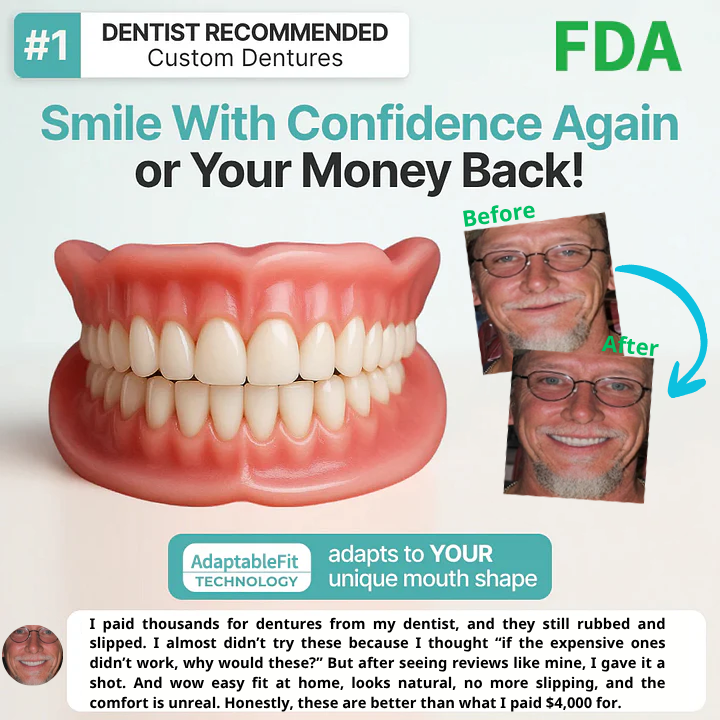 🦷Automatically Perfect Fit / The Smart Denture That Remembers Your Mouth